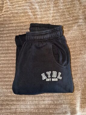 AYBL Black Sweatpants with Logo